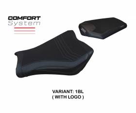 Sattelbezug Sitzbezug Janela comfort system Schwarz BL + logo T.I. fur Honda CBR 1000 RR 2008 > 2016