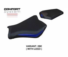 Housse de selle Janela comfort system Bleu BE + logo T.I. pour Honda CBR 1000 RR 2008 > 2016