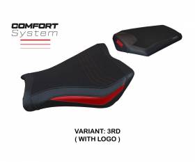 Seat saddle cover Janela comfort system Red RD + logo T.I. for Honda CBR 1000 RR 2008 > 2016