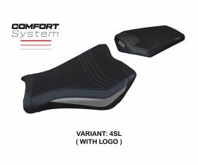 Sattelbezug Sitzbezug Janela comfort system Silber SL + logo T.I. fur Honda CBR 1000 RR 2008 > 2016
