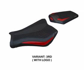 Seat saddle cover Janela ultragrip Red RD + logo T.I. for Honda CBR 1000 RR 2008 > 2016