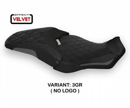 HCB1ROV-3GR-2 Seat saddle cover Olimpia Velvet Gray (GR) T.I. for HONDA CB 1000 R 2018 > 2022