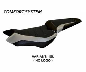 Seat saddle cover Ponza Comfort System Silver (SL) T.I. for HONDA CB 1000 R 2008 > 2017
