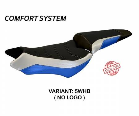 HCB1RPC-5WHB-2 Seat saddle cover Ponza Comfort System White - Blue (WHB) T.I. for HONDA CB 1000 R 2008 > 2017