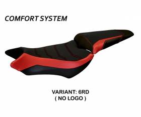 Seat saddle cover Ponza Comfort System Red (RD) T.I. for HONDA CB 1000 R 2008 > 2017