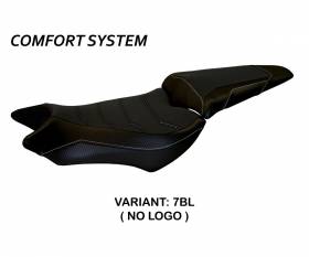 Seat saddle cover Ponza Comfort System Black (BL) T.I. for HONDA CB 1000 R 2008 > 2017