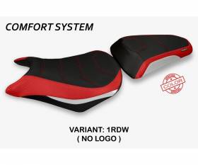 Seat saddle cover Cenesi Special Color Comfort System Red - White (RDW) T.I. for HONDA CB 500 F 2012 > 2015