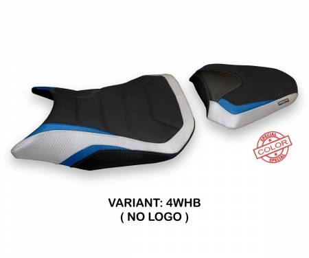 HCB5F6LS-4WHB-4 Seat saddle cover Lemmi Special Color Ultragrip White - Blue (WHB) T.I. for HONDA CB 500 F 2016 > 2024