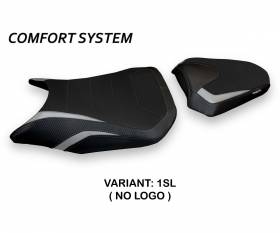Housse de selle Marcarini 1 Comfort System Argent (SL) T.I. pour HONDA CB 500 F 2016 > 2024