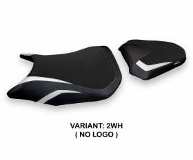 Seat saddle cover Preston 1 White (WH) T.I. for HONDA CB 500 F 2016 > 2024