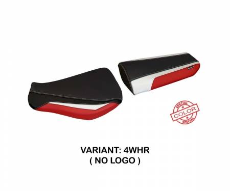 HCB63ASU-4WHR-8 Seat saddle cover Andria Special Color Ultragrip White - Red (WHR) T.I. for HONDA CBR 600 RR 2007 > 2019