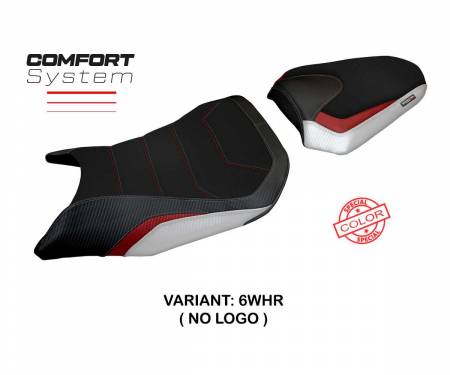 HCB75HTCS-6WHR-2 Seat saddle cover Toyama Special Color Comfort System White - Red WHR T.I. for Honda CB 750 Hornet 2023 > 2024