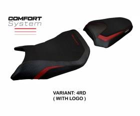 Seat saddle cover Toyama Comfort System Red RD + logo T.I. for Honda CB 750 Hornet 2023 > 2024