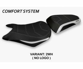 Seat saddle cover Auzat 1 Comfort System White (WH) T.I. for HONDA CBR 500 R 2012 > 2016