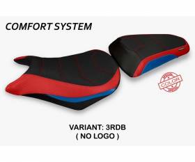 Seat saddle cover Auzat Special Color Comfort System Red-black (RDB) T.I. for HONDA CBR 500 R 2012 > 2016