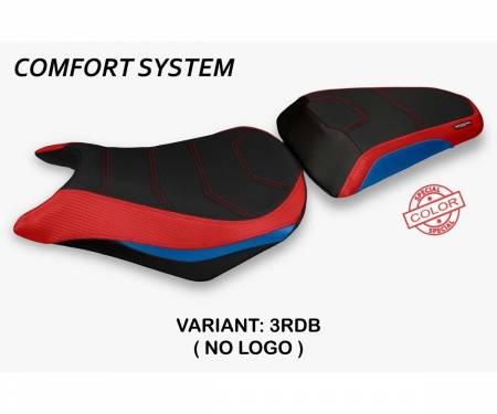 HCBR5R2AS-3RDB-4 Seat saddle cover Auzat Special Color Comfort System Red-black (RDB) T.I. for HONDA CBR 500 R 2012 > 2016