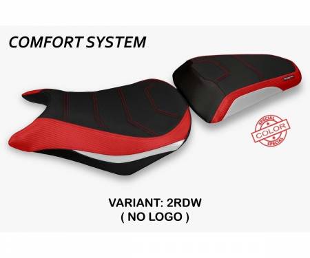 HCBR5R2MAS-2RDW-4 Seat saddle cover Auzat Special Color Comfort System Red - White (RDW) T.I. for HONDA CBR 500 R 2012 > 2016
