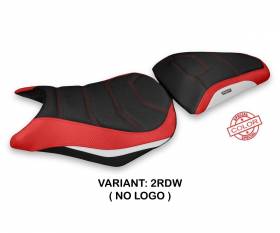 Housse de selle Olvan Special Color Ultragrip Rouge - Blanche (RDW) T.I. pour HONDA CBR 500 R 2012 > 2016