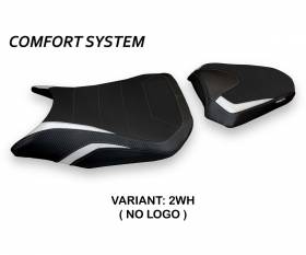 Seat saddle cover Diamante 1 Comfort System White (WH) T.I. for HONDA CBR 500 R 2017 > 2022
