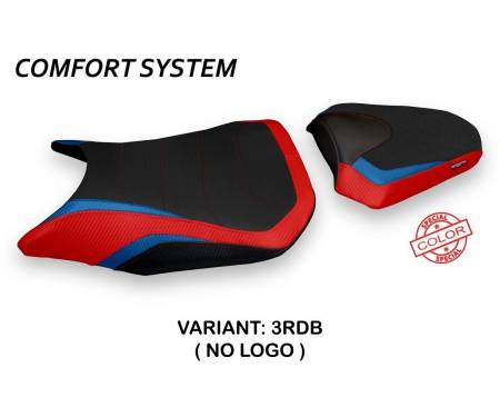 HCBR5R7DS-3RDB-4 Seat saddle cover Diamante Special Color Comfort System Red-black (RDB) T.I. for HONDA CBR 500 R 2017 > 2022