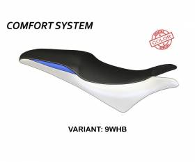Seat saddle cover Ancona Comfort System White - Blue (WHB) T.I. for HONDA CBR 600 F 2011 > 2013