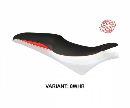 HCBR613A-8WHR-2 Seat saddle cover Ancona White - Red (WHR) T.I. for HONDA CBR 600 F 2011 > 2013