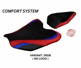 Seat saddle cover Pedara Special Color Comfort System Red-black (RDB) T.I. for HONDA CBR 1000 RR 2020 > 2021