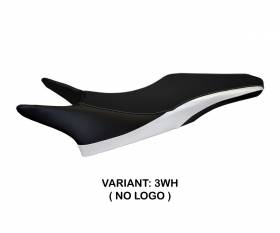 Seat saddle cover Caserta 2 White (WH) T.I. for HONDA CROSSRUNNER 800 2010 > 2015
