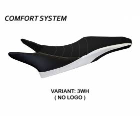 Seat saddle cover Caserta Comfort System White (WH) T.I. for HONDA CROSSRUNNER 800 2010 > 2015