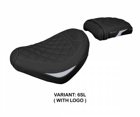HCMX1RN-6SL-1 Seat saddle cover Nagy Silver SL + logo T.I. for Honda CMX 1100 Rebel 2022 > 2024