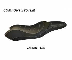 Housse de selle Domenico Comfort System Noir (BL) T.I. pour HONDA INTEGRA 700 2011 > 2013