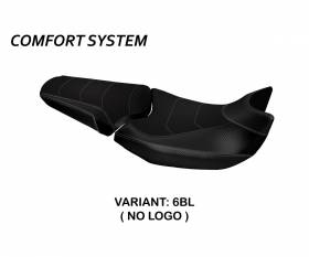 Seat saddle cover Rostov Comfort System Black (BL) T.I. for HONDA NC 750 X 2014 > 2023