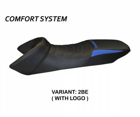 HTR65IC-2BE-1 Sattelbezug Sitzbezug Insert Color Comfort System Blau (BE) T.I. fur HONDA TRANSALP 650 2000 > 2006