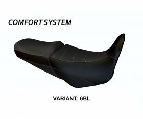 Housse de selle Vigevano Comfort System Noir (BL) T.I. pour HONDA VARADERO 1000 1999 > 2011