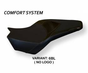 Seat saddle cover Msida 2 Comfort System Black (BL) T.I. for HONDA VFR 1200 2009 > 2016