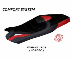 Housse de selle Shiga Special Color Comfort System Rouge - Argent (RDS) T.I. pour HONDA X-ADV 2021