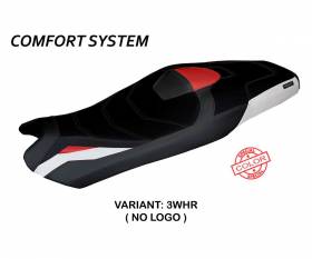 Seat saddle cover Shiga special color comfort system White - Red WHR T.I. for Honda X-ADV 2021 > 2024
