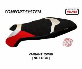 Seat saddle cover Swiss Special Color Velvet Comfort System White - Red (WHR) T.I. for HONDA X-ADV 2017 > 2020
