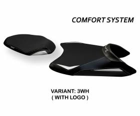 Housse de selle Mirano 2 Comfort System Blanche (WH) T.I. pour KTM 790 DUKE 2018 > 2020