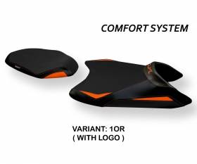 Seat saddle cover Alberti Comfort System Orange (OR) T.I. for KTM 890 DUKE 2021 > 2022