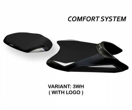 K89DAC-3WH-2 Seat saddle cover Alberti Comfort System White (WH) T.I. for KTM 890 DUKE 2021 > 2022