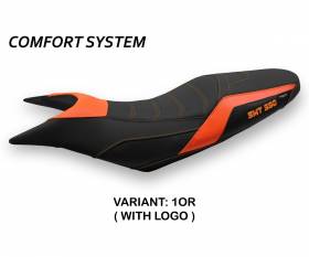 Housse de selle Pompei Comfort System Orange (OR) T.I. pour KTM 990 SUPERMOTO T 2009 > 2016