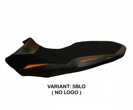 KT105ADD-5BLO-7 Housse de selle Davao Noir - Orange (BLO) T.I. pour KTM 1050 ADVENTURE 2015 > 2016