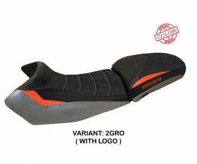 Seat saddle cover Fasano Special Color Ultragrip Gray - Orange (GRO) T.I. for KTM 1190 ADVENTURE 2013 > 2016