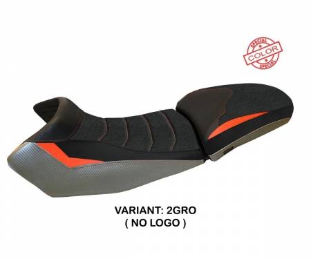 KT119AFSU-2GRO-2 Seat saddle cover Fasano Special Color Ultragrip Gray - Orange (GRO) T.I. for KTM 1190 ADVENTURE 2013 > 2016