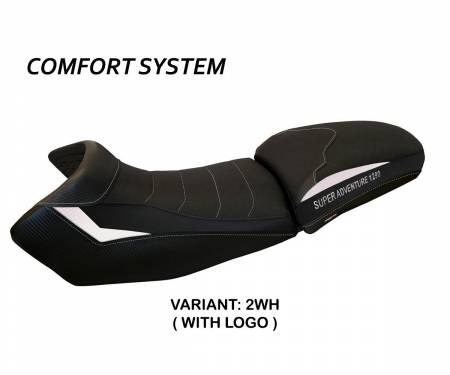 KT129AEC-2WH-1 Seat saddle cover Eden Comfort System White (WH) T.I. for KTM 1290 SUPER ADVENTURE S/T 2015 > 2020