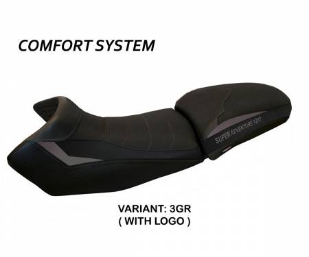 KT129AEC-3GR-1 Housse de selle Eden Comfort System Gris (GR) T.I. pour KTM 1290 SUPER ADVENTURE S/T 2015 > 2020