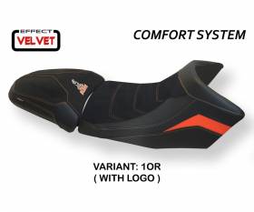 Sattelbezug Sitzbezug Gaeta Velvet Comfort System Orange (OR) T.I. fur KTM 1290 SUPER ADVENTURE S/T 2015 > 2020
