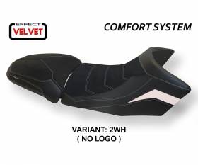 Seat saddle cover Gaeta Velvet Comfort System White (WH) T.I. for KTM 1290 SUPER ADVENTURE S/T 2015 > 2020