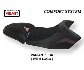 Seat saddle cover Gaeta Velvet Comfort System Gray (GR) T.I. for KTM 1290 SUPER ADVENTURE S/T 2015 > 2020
